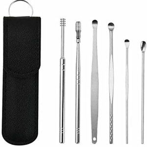 Innovative Spring Ear Wax Cleaner Tool Set with Storage Bag